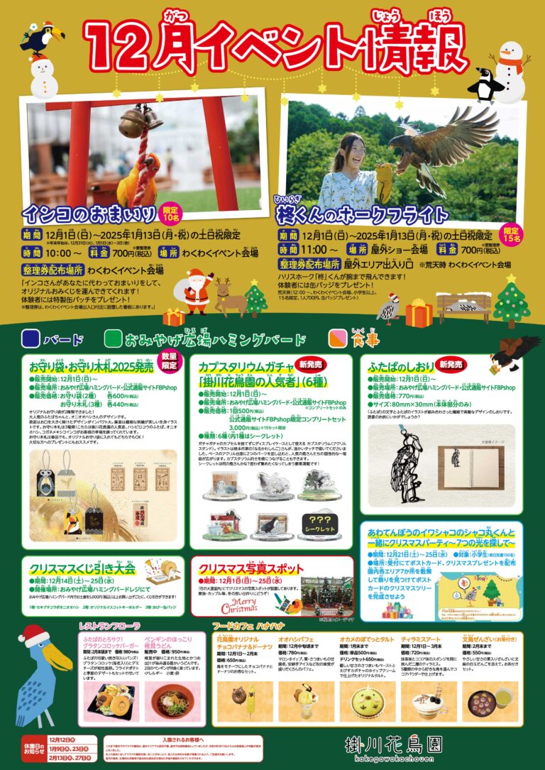 12月イベント情報