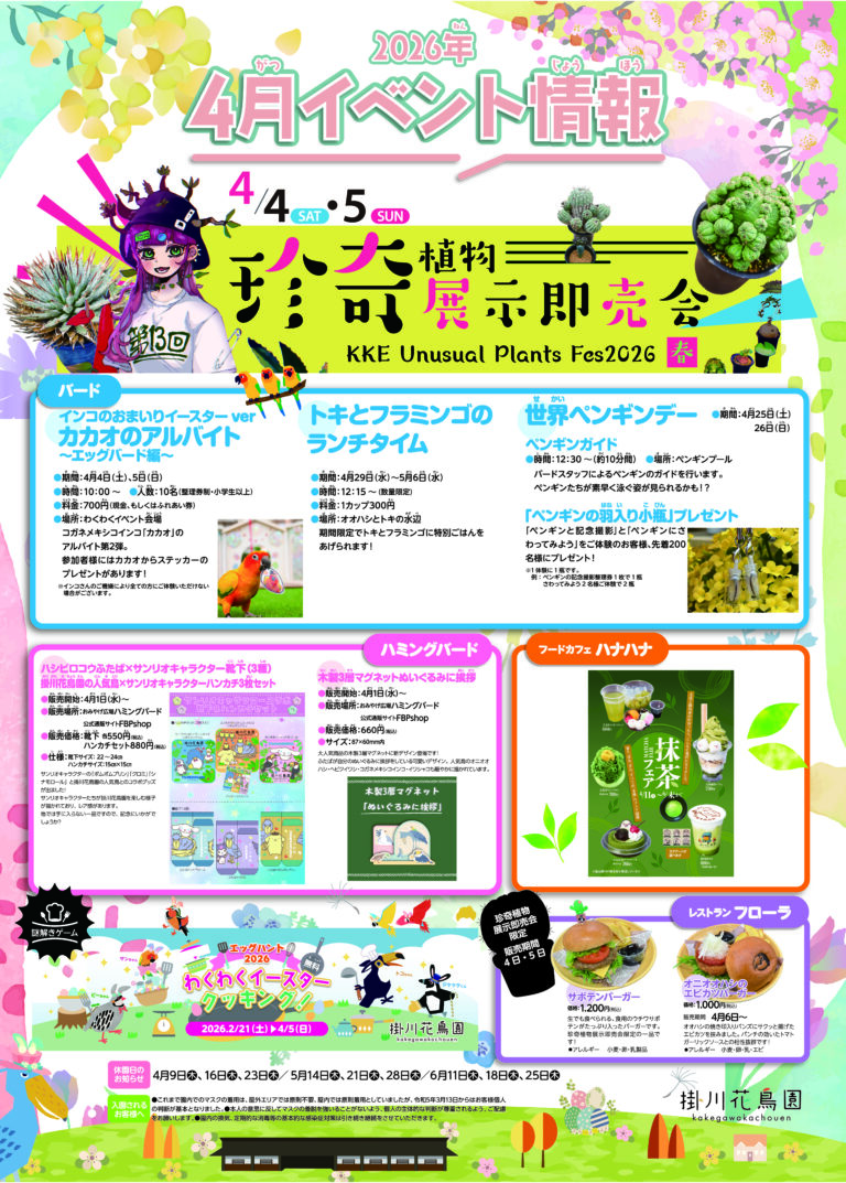 4月イベント情報